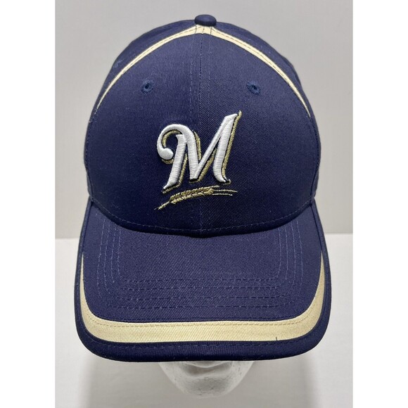 New Era Other - New Era 9Forty Cap MLB Team Milwaukee Brewers Game Mens Blue Adjustable Hat-New